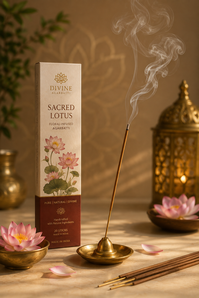 Sacred Lotus floral-infused agarbatti Pack of 5