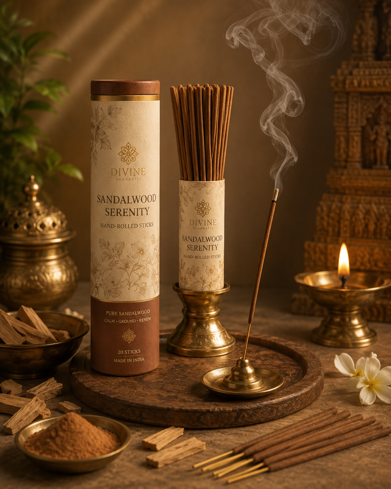 Sandalwood Serenity hand-rolled sticks Pack of 5